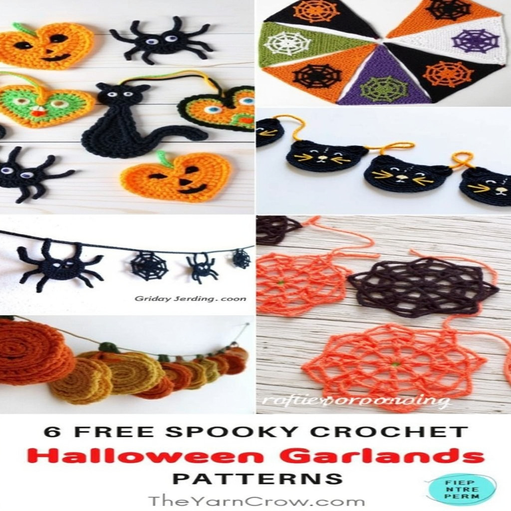 Crochet Halloween Garland