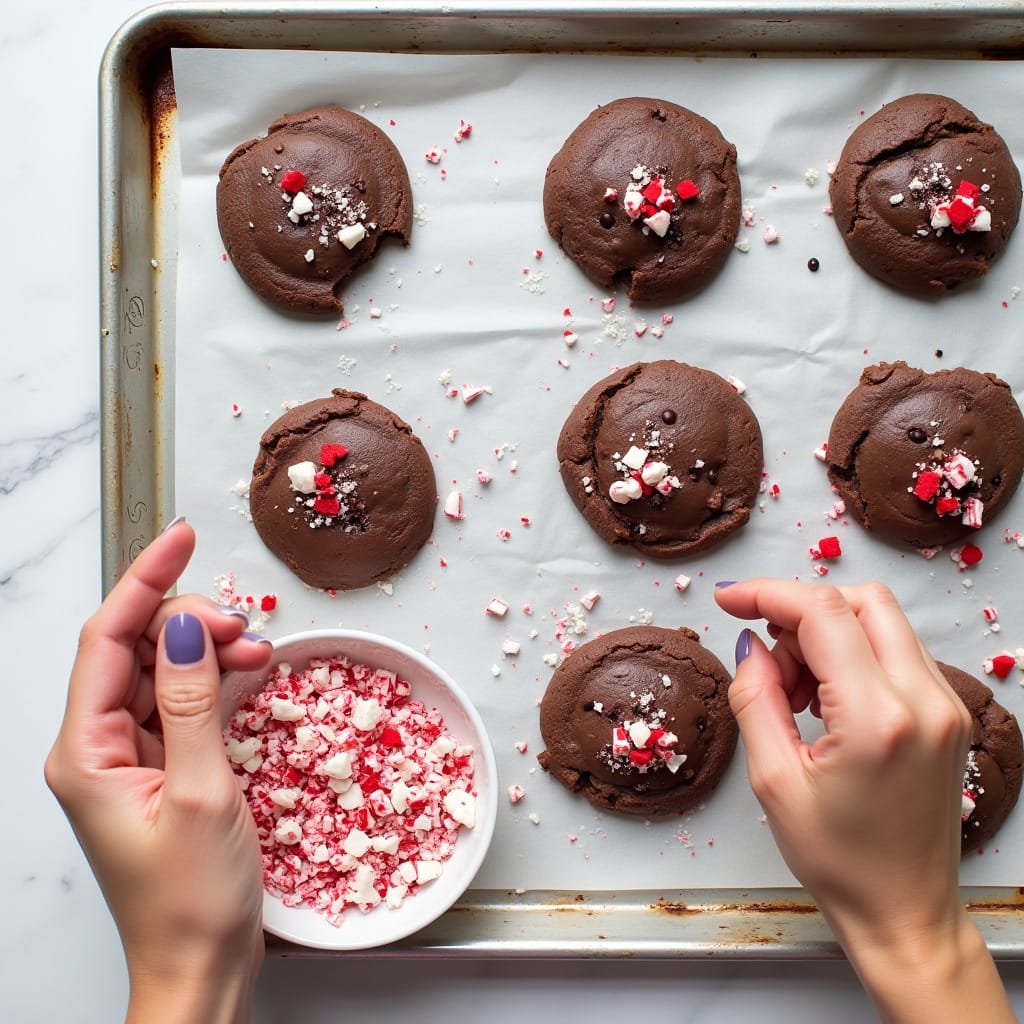Peppermint Chocolate Cookies