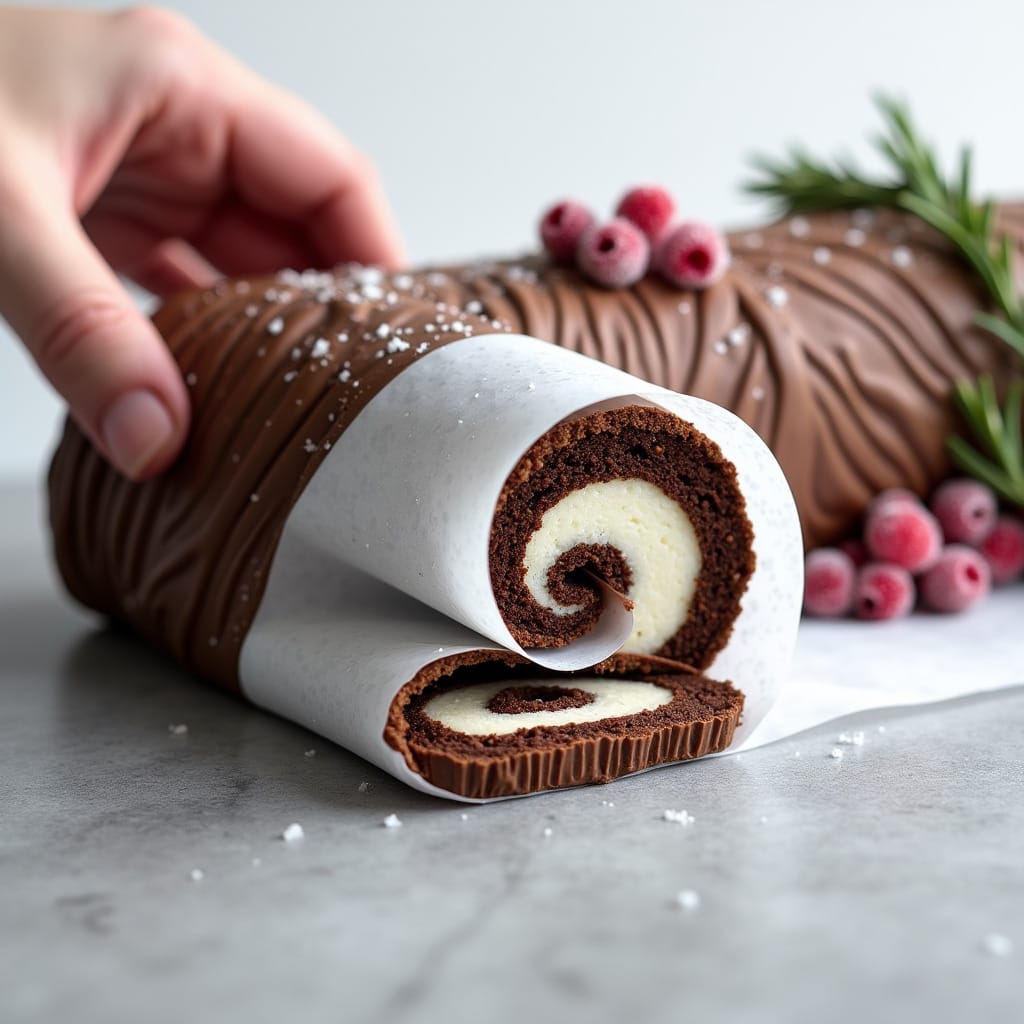Yule Log Cake