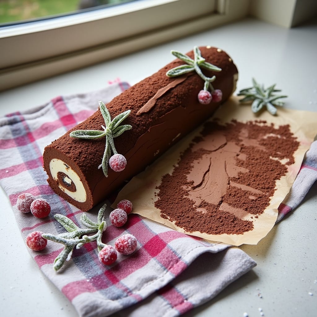 Yule Log Cake