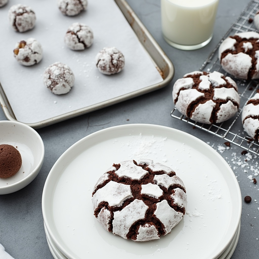 Chocolate Crinkle Cookies