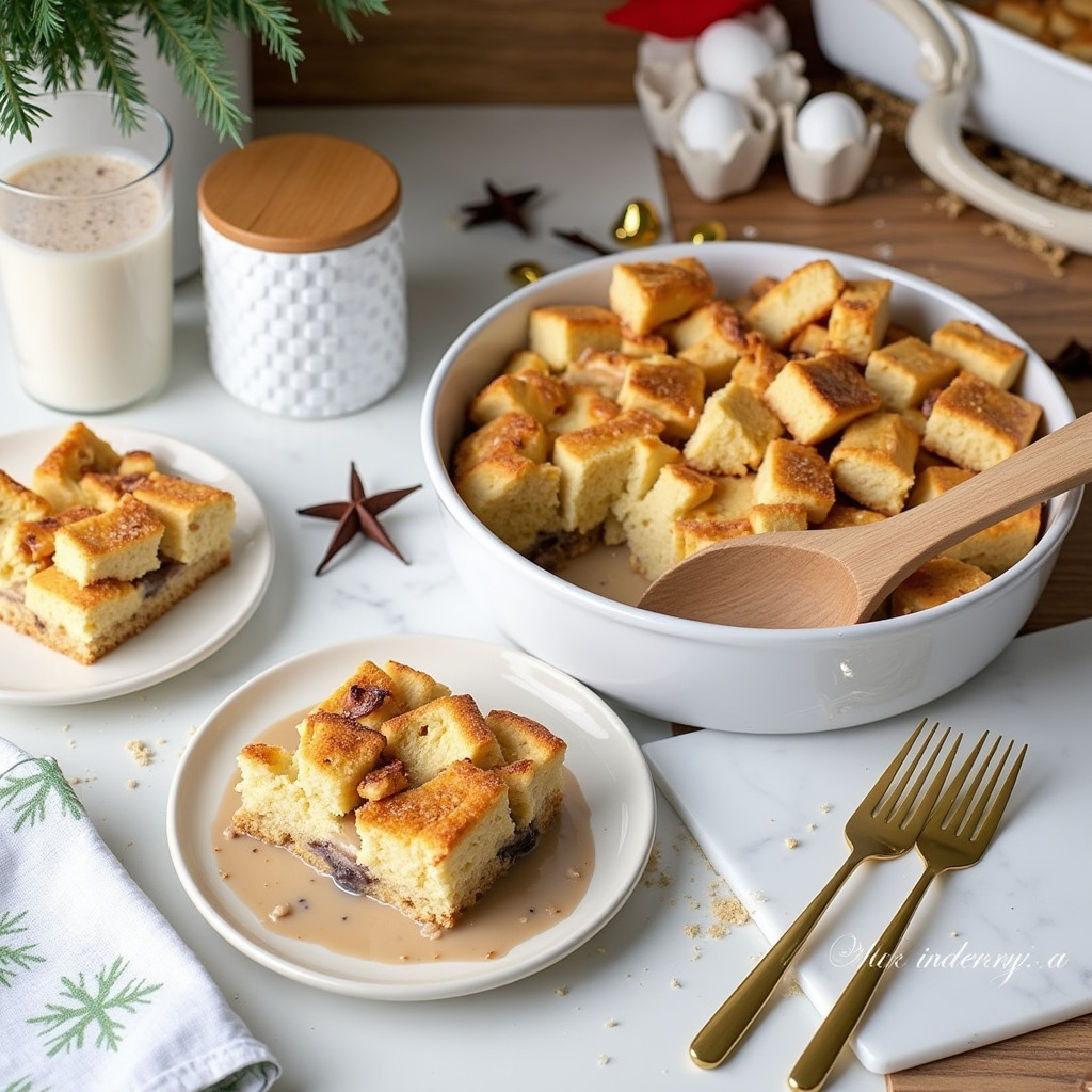Eggnog Bread Pudding