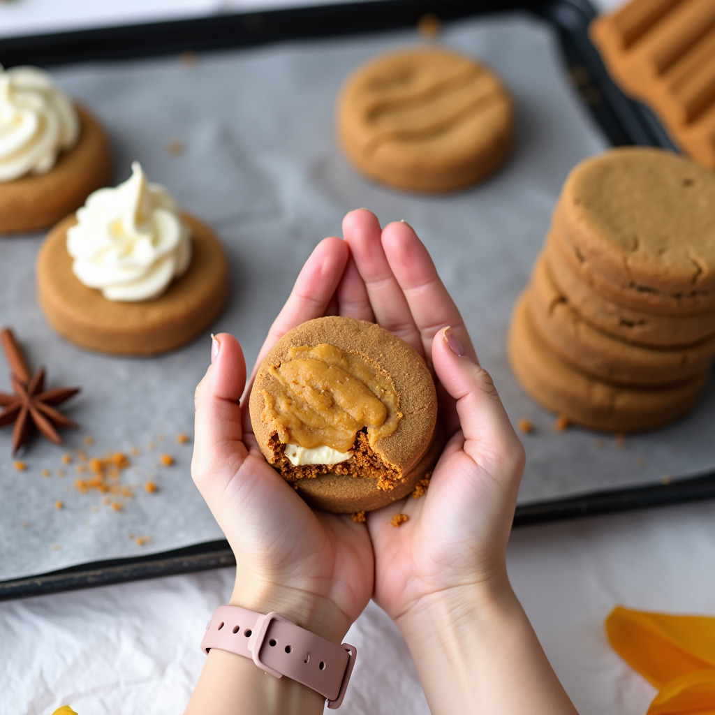 Pumpkin Cheesecake Cookies