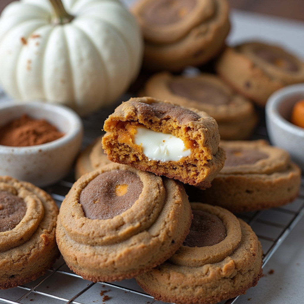 Pumpkin Cheesecake Cookies
