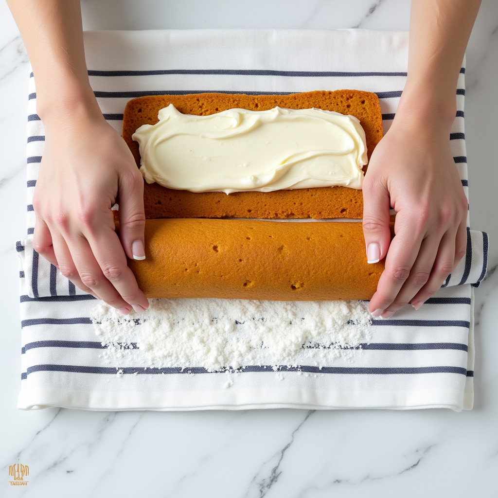 Pumpkin Roll Cake