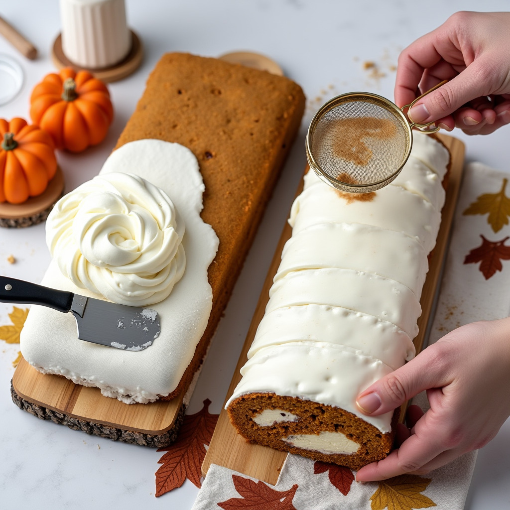 Pumpkin Roll Cake
