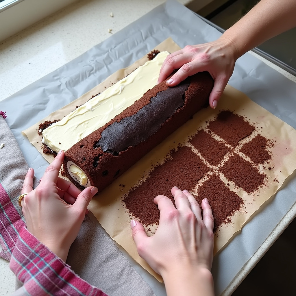 Yule Log Cake